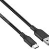 Best Buy essentials™ - 9' USB-A to USB-C Charge-and-Sync Cable - Black