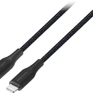 Insignia™ - 6' Lightning to USB-C Charge-and-Sync Cable - Black