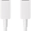 Samsung - 65W 6' USB Type C-to-USB Type C Device Cable - White