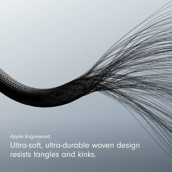 Beats - 5' USB-C to Lightning Woven Cable - Bolt Black