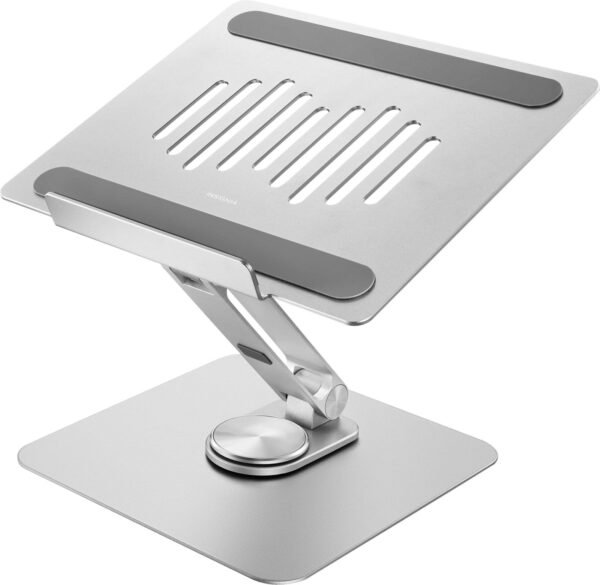 Insignia™ - Laptop Stand with Adjustable Height and Angle for Laptops up to 17” Wide - Silver